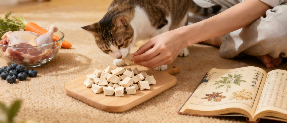 TCM Food Therapy for Pets: How Freeze-Dried Foods Unlock Holistic Nutrition(图1)